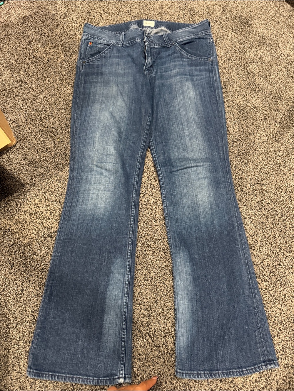 Hudson Jeans Mid Blue Flare Denim
